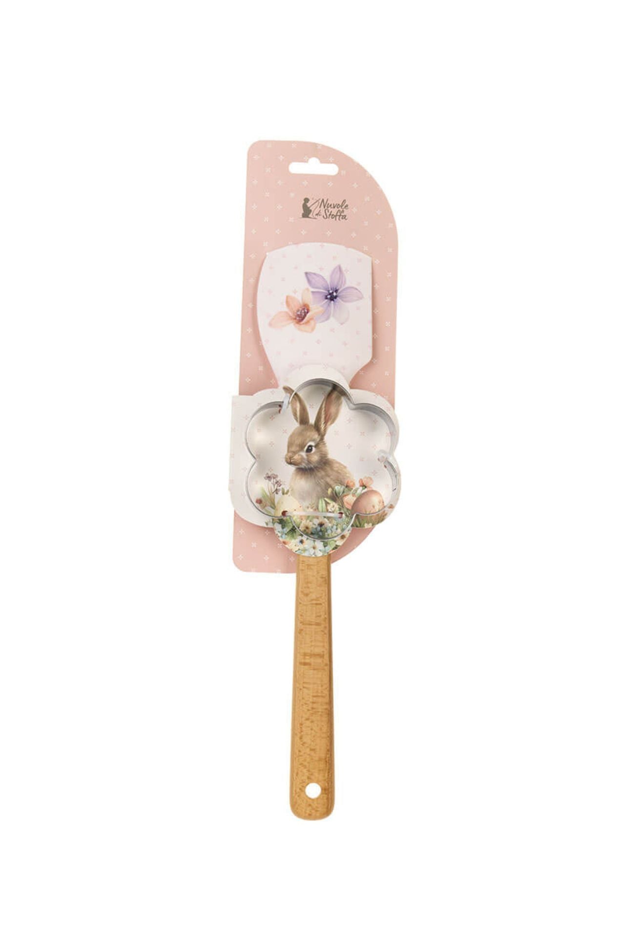 Pepen Set Spatola e Stampino Fiore