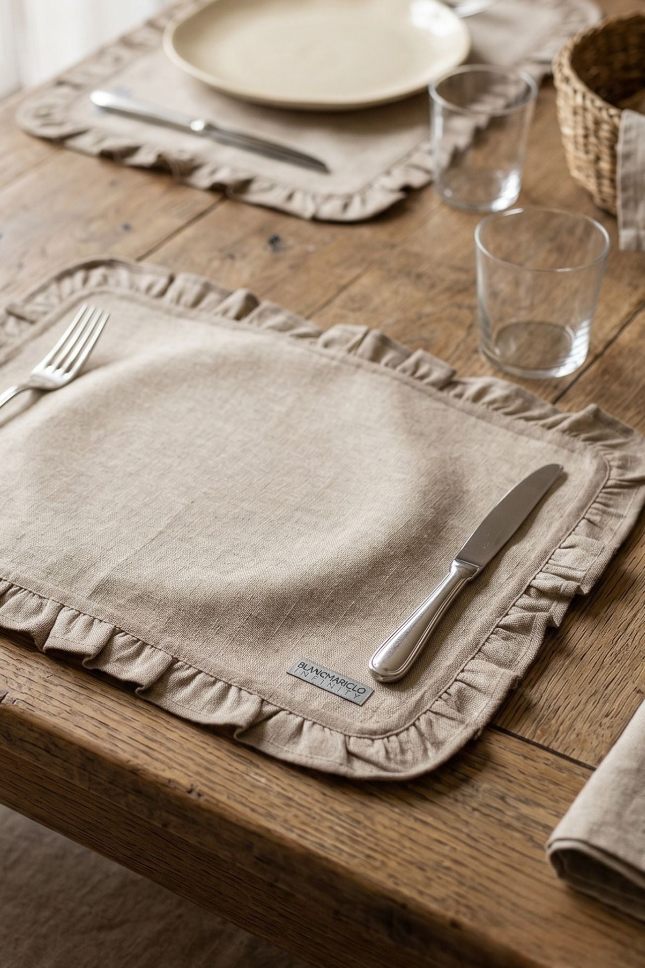 Infinity Tovaglietta Americana Rettangolare Beige