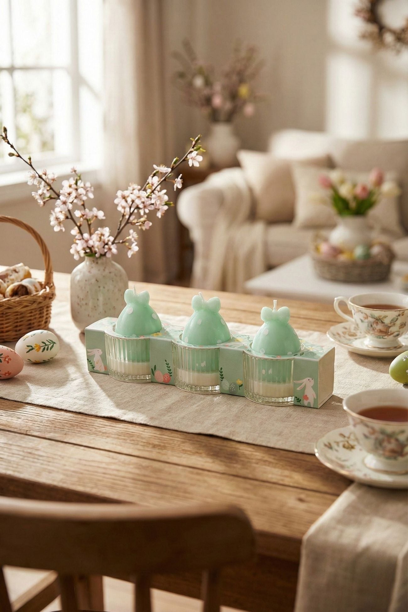 Pepen Candela Uovo in Vetrino Verde