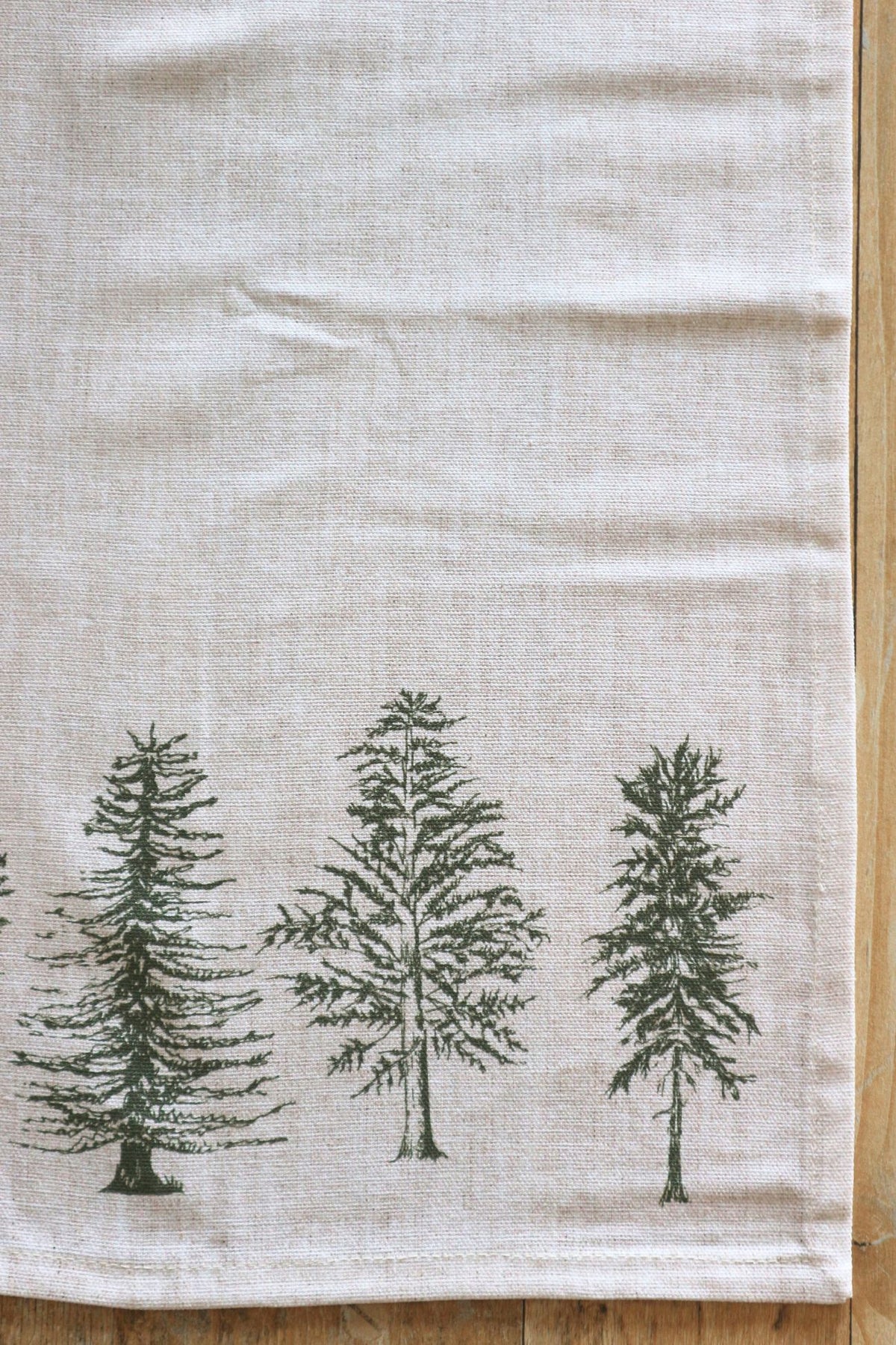 Natural Pine Trees Runner