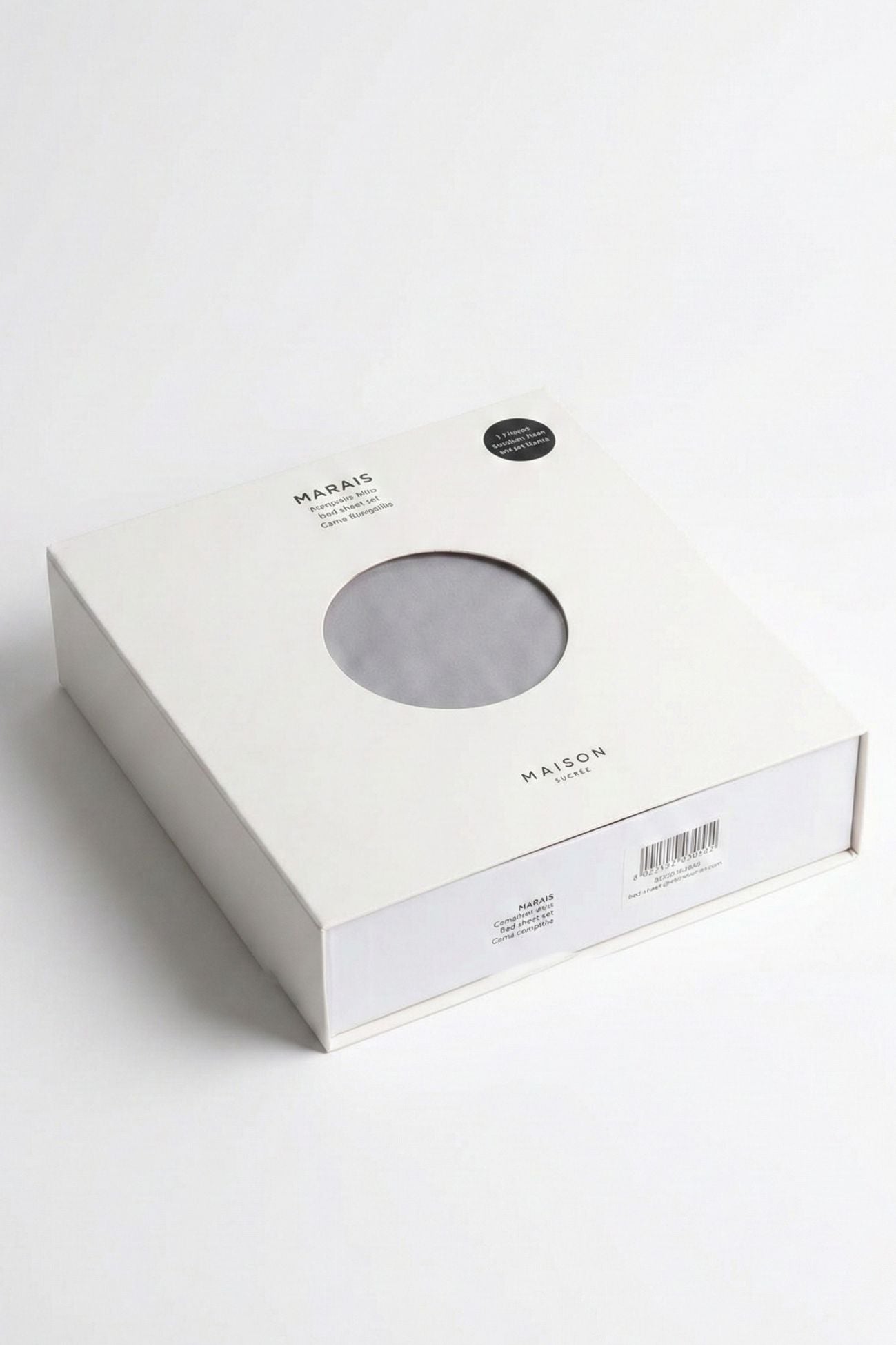 Marais Completo Letto In Raso var02 Nebbia