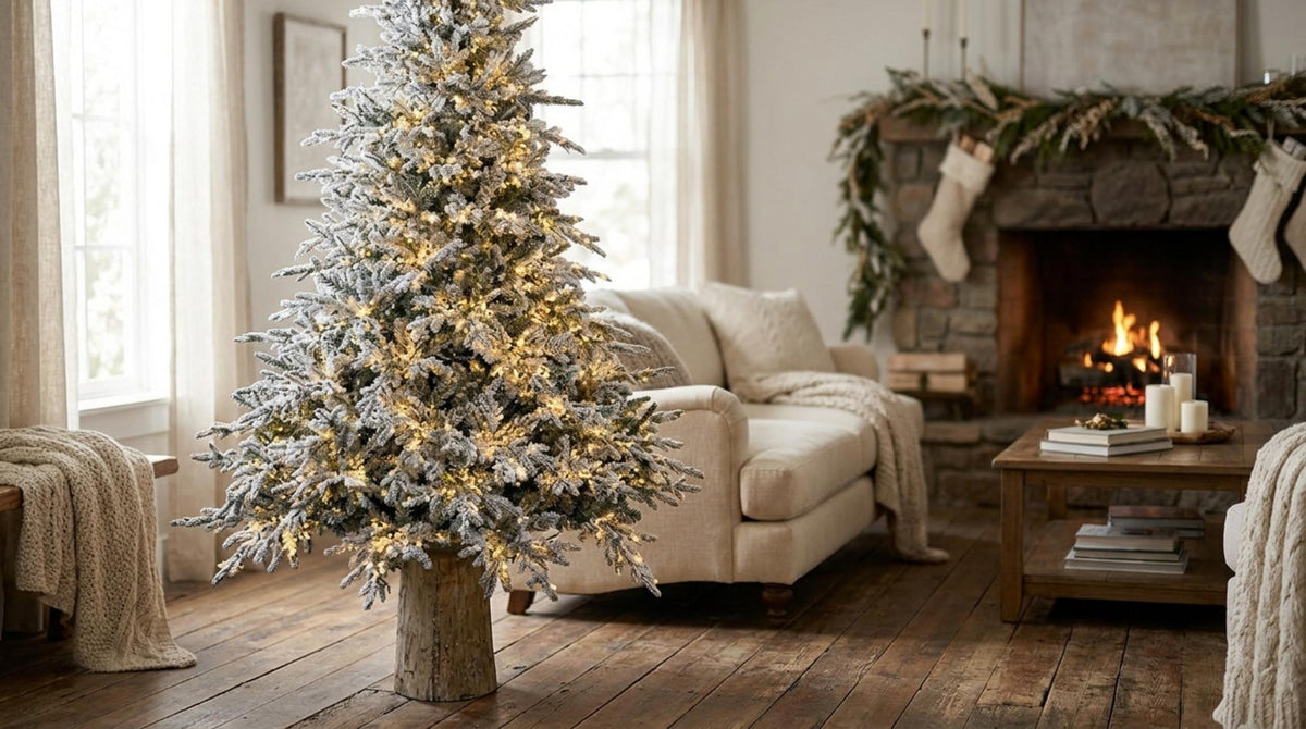 Pino Cortina Innevato Albero di Natale - Orizzontale