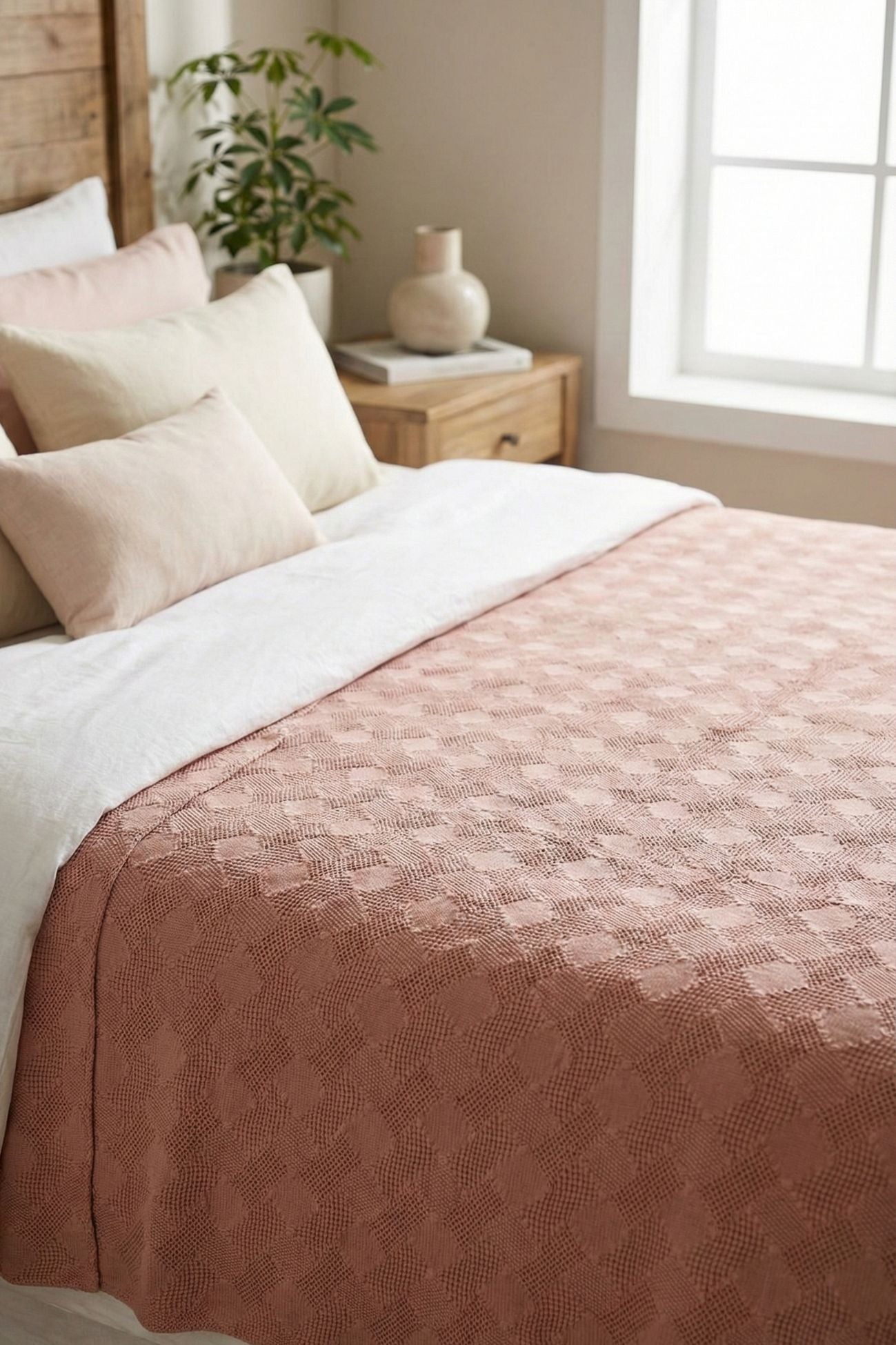 Mosaico Copriletto Rosa Antico