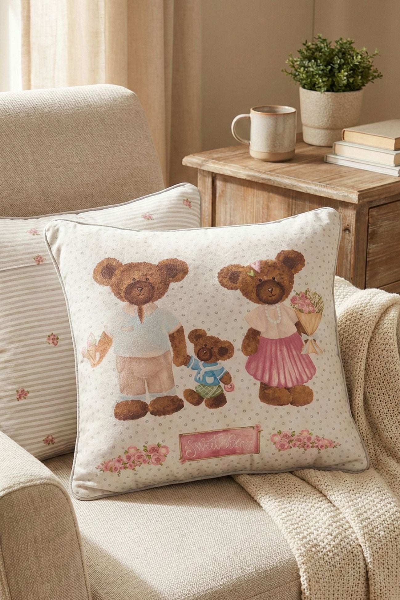 Sweet Bear Cuscino Famiglia