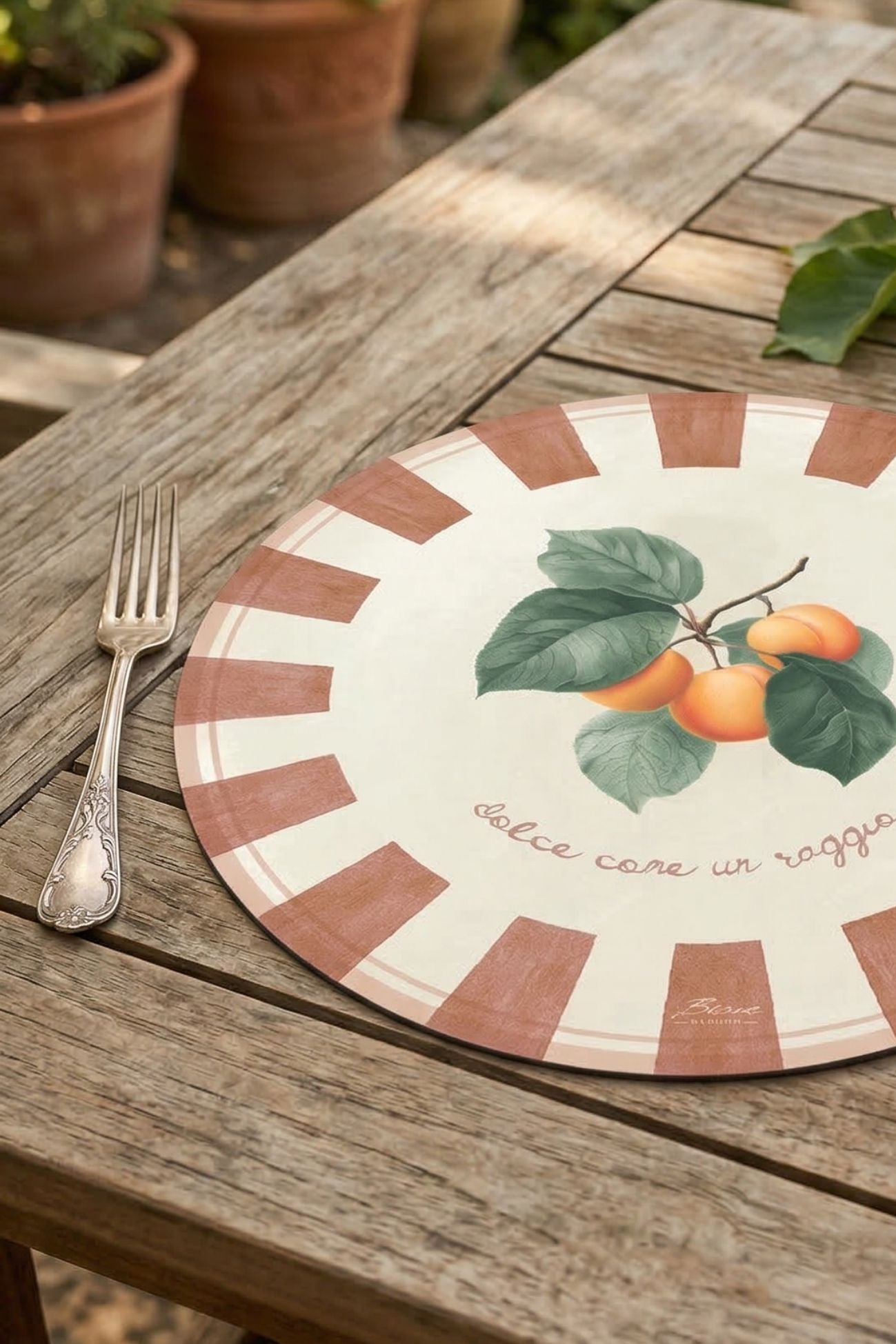 L'Orto Tovaglietta Vinile Albicocche