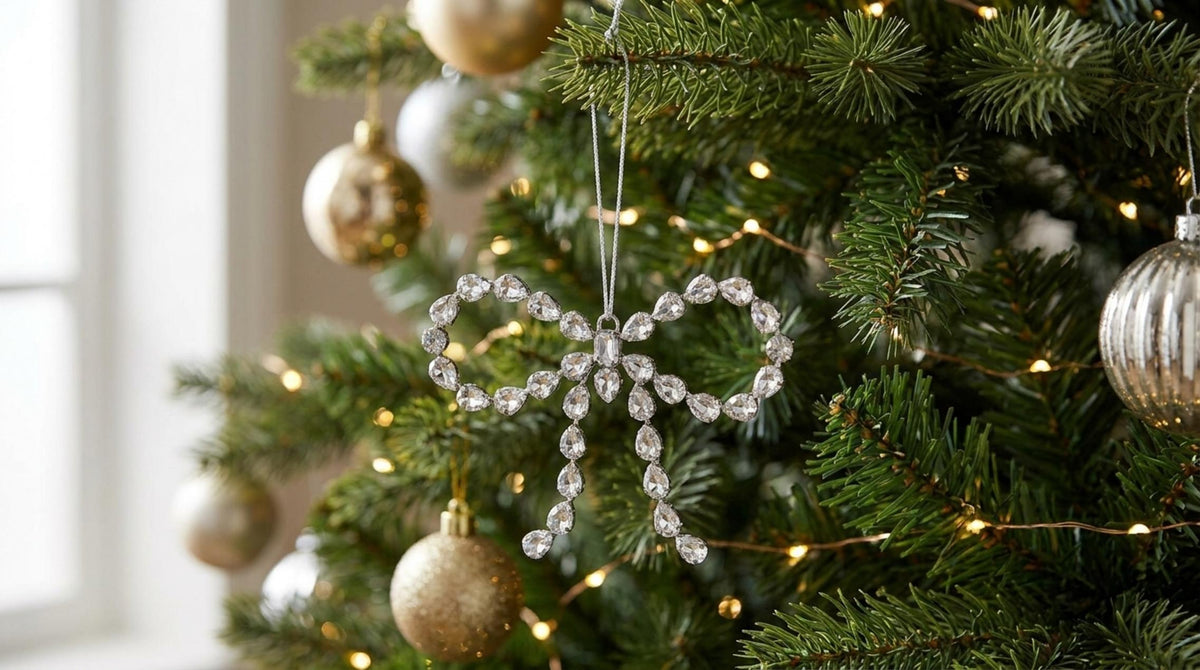 Casa Delle Feste Ciondolo Fiocco Brillanti Grandi - Orizzontale