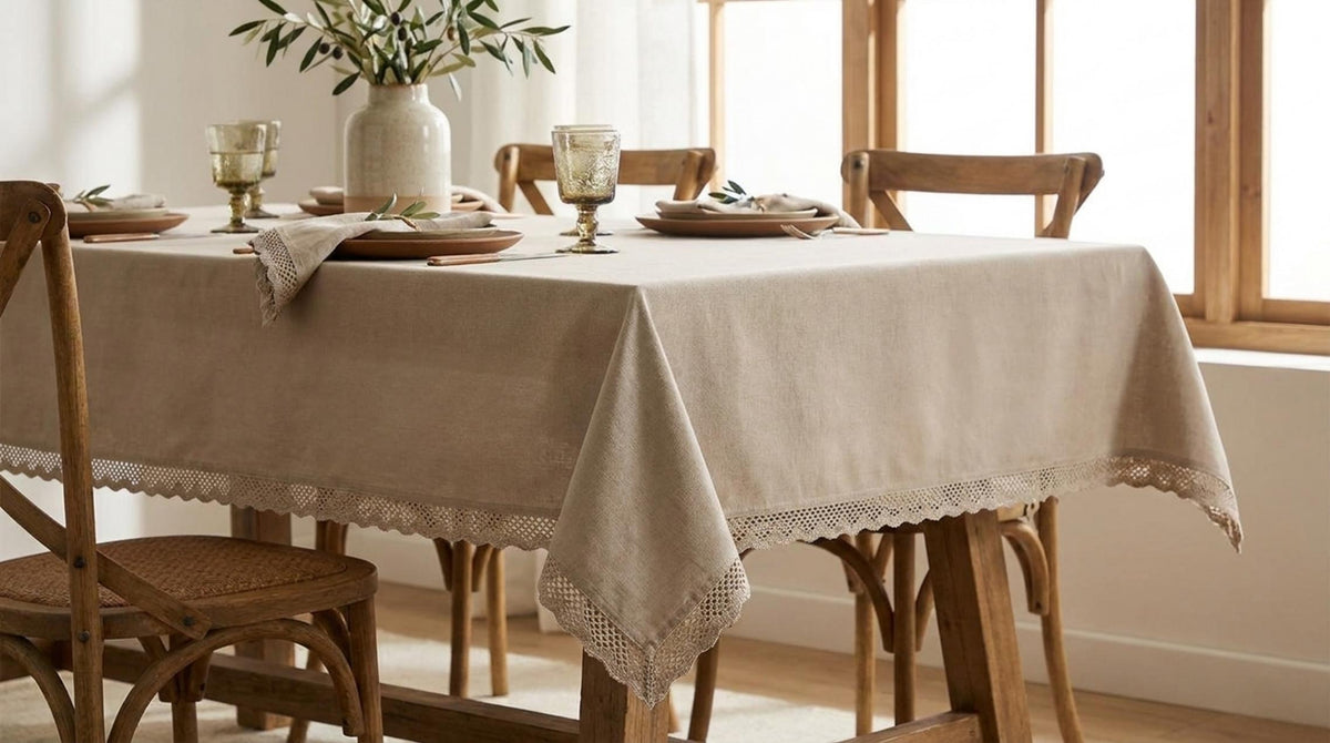 Infinity Tovaglia Pizzo Beige - Orizzontale