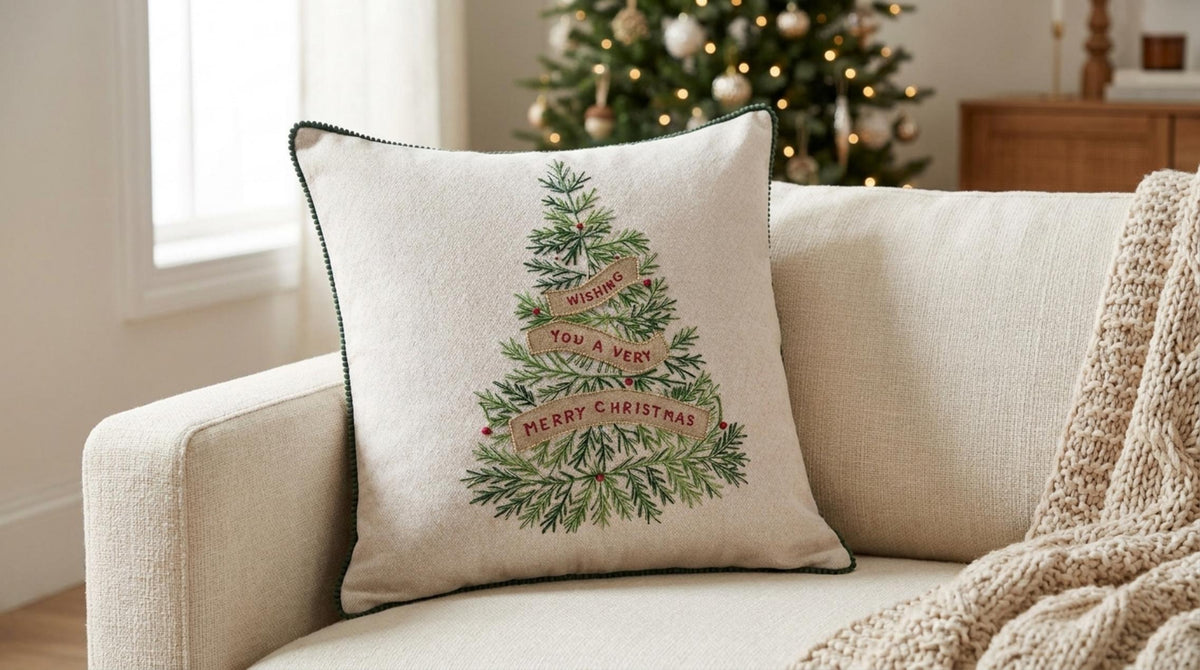Winter Wonderland Cuscino Albero - Orizzontale