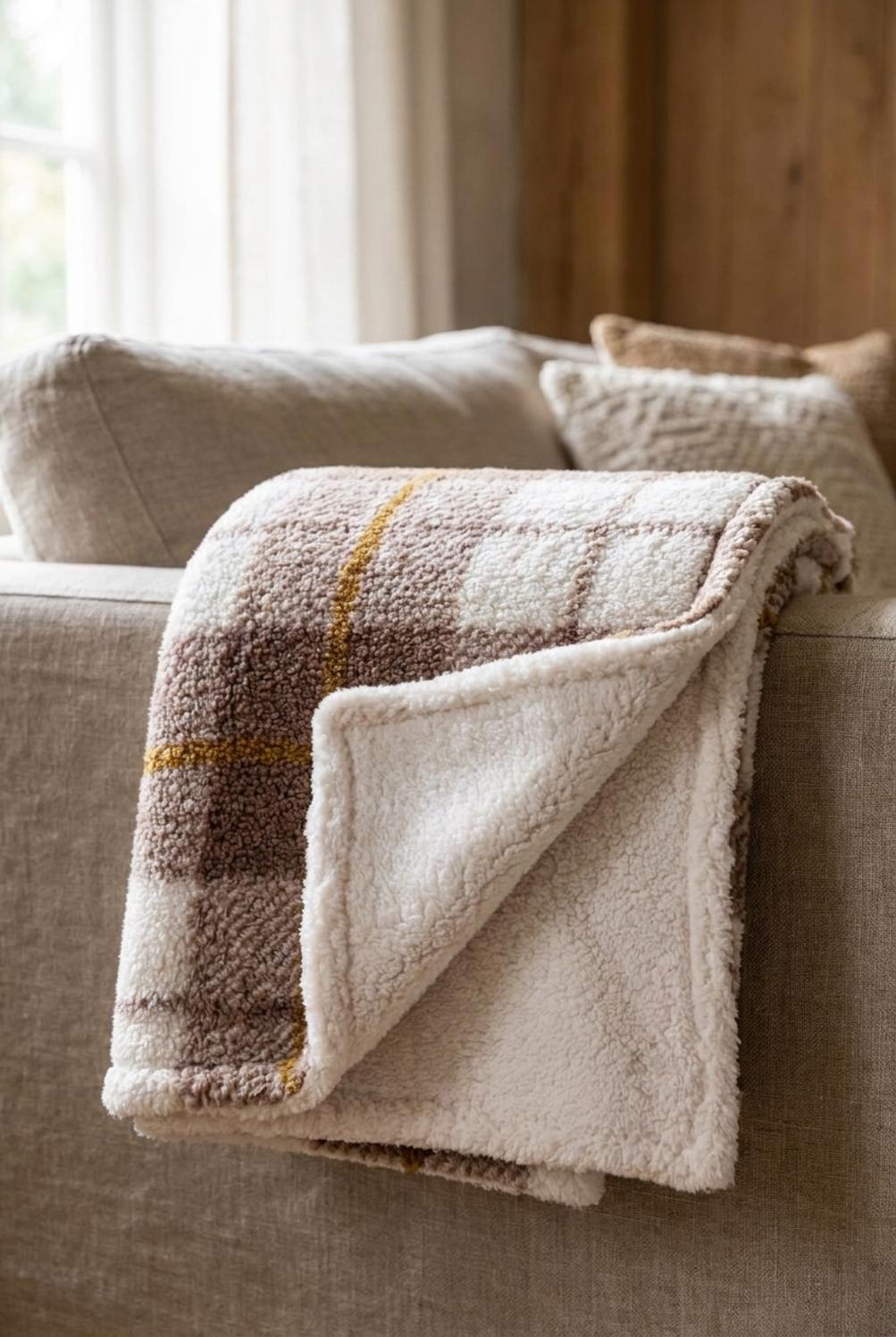 Morbido Essenziale Plaid Beige