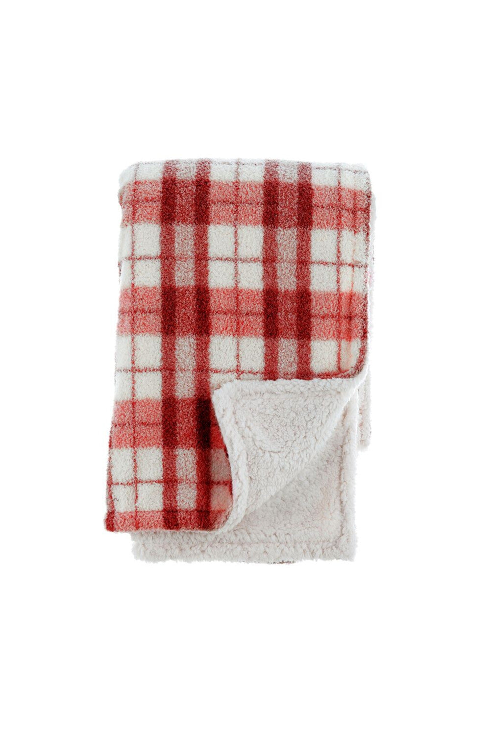 Giardino D'Inverno Plaid Quadri Rosso