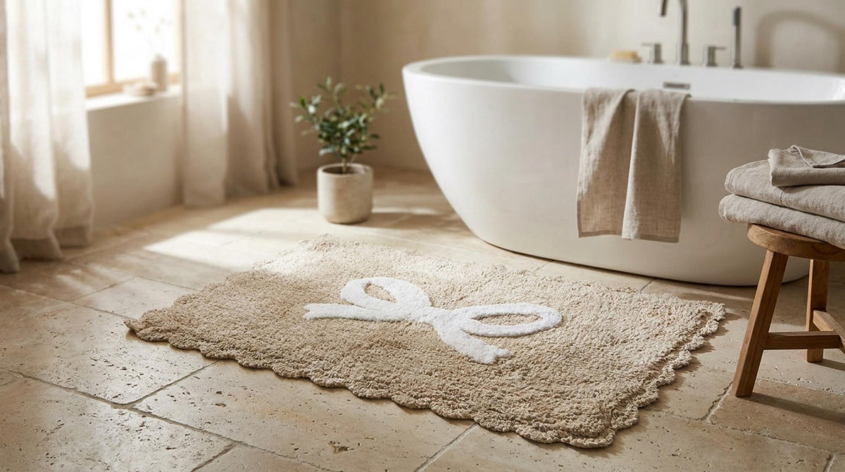 Fiocco Pop Tappetino Beige - Orizzontale