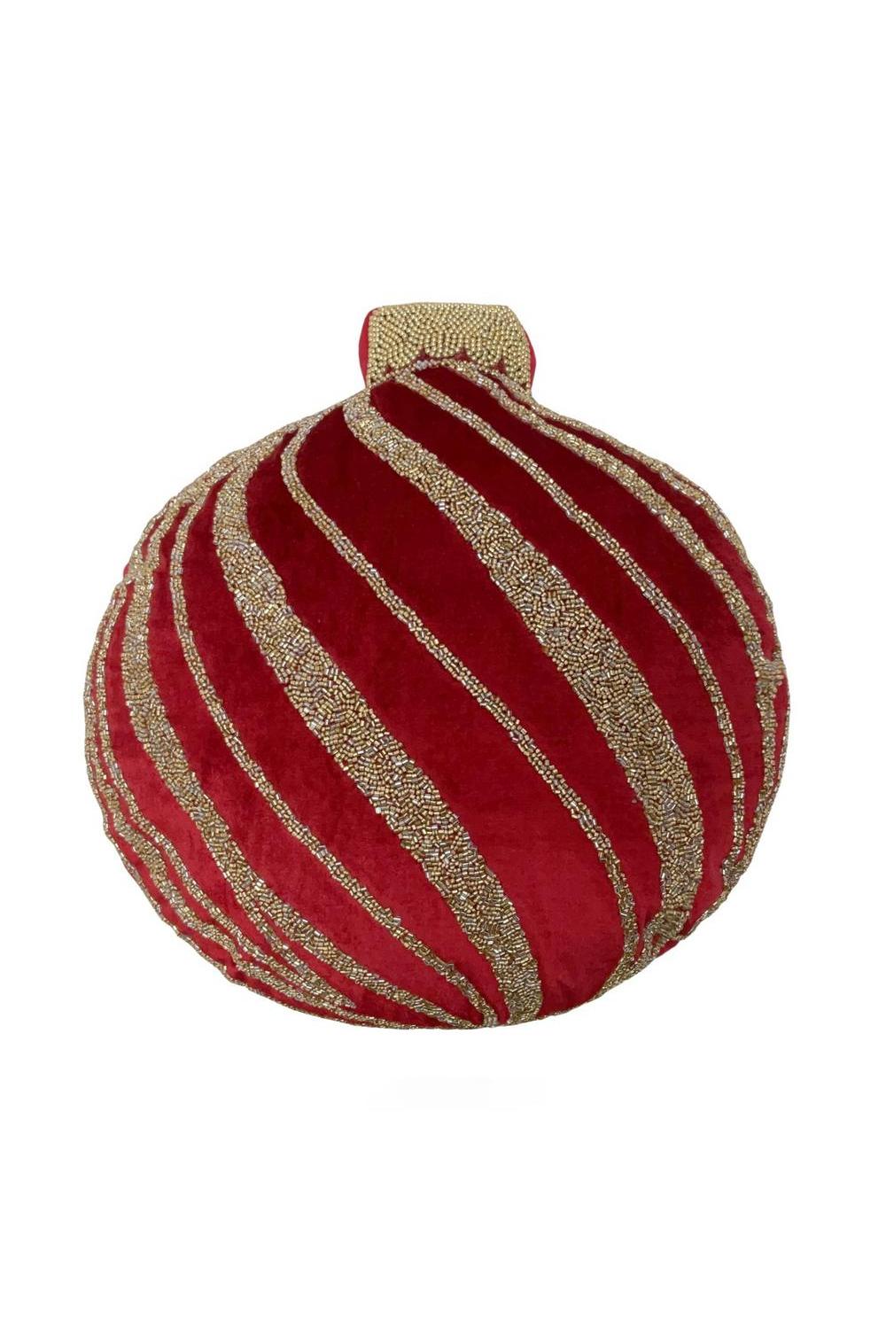 Noel Elegance Cuscino Palla Rossa