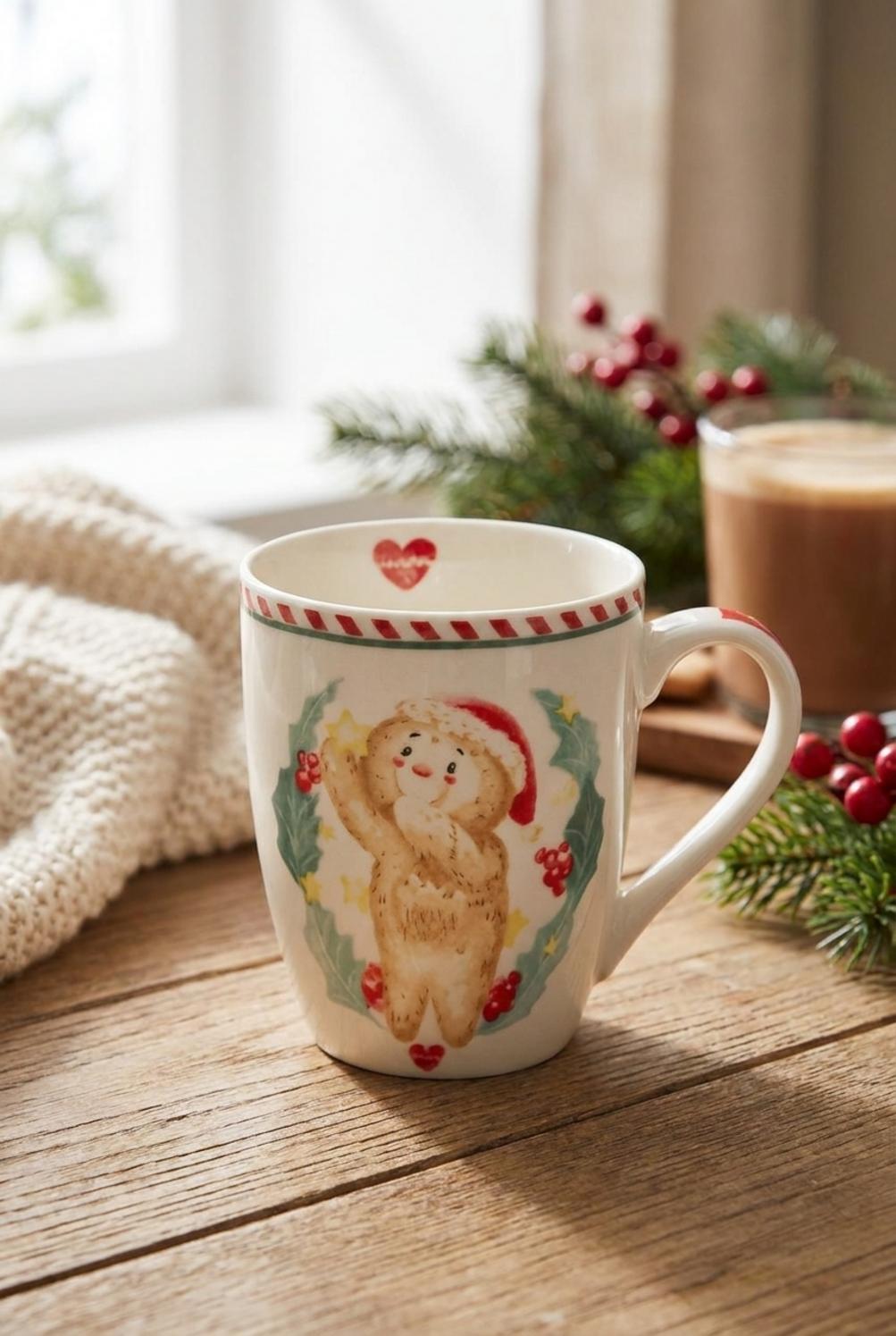 Delicious Christmas Tazza Mani In Alto