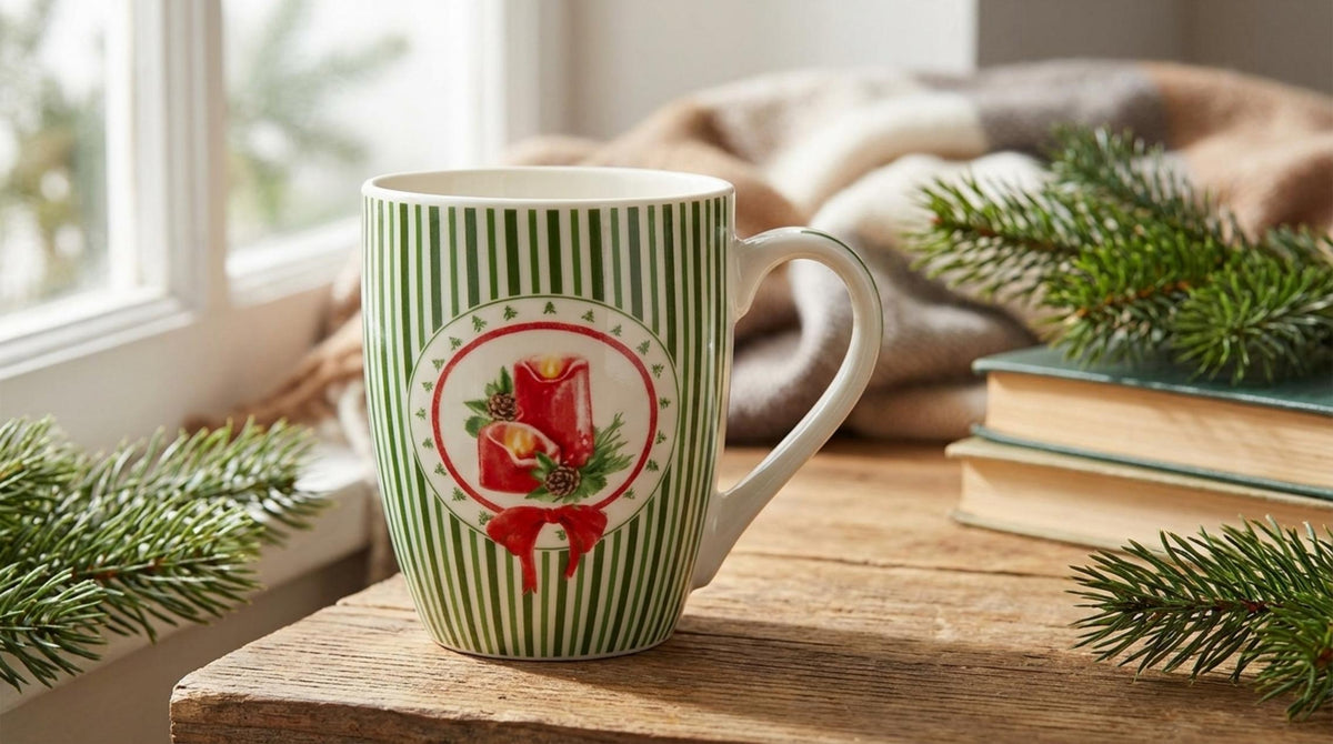 Magic Noel Tazza Verde Candela - Orizzontale