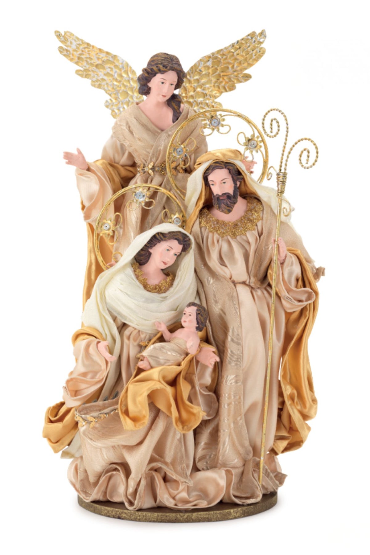 Nativity Con Angelo Custode Oro