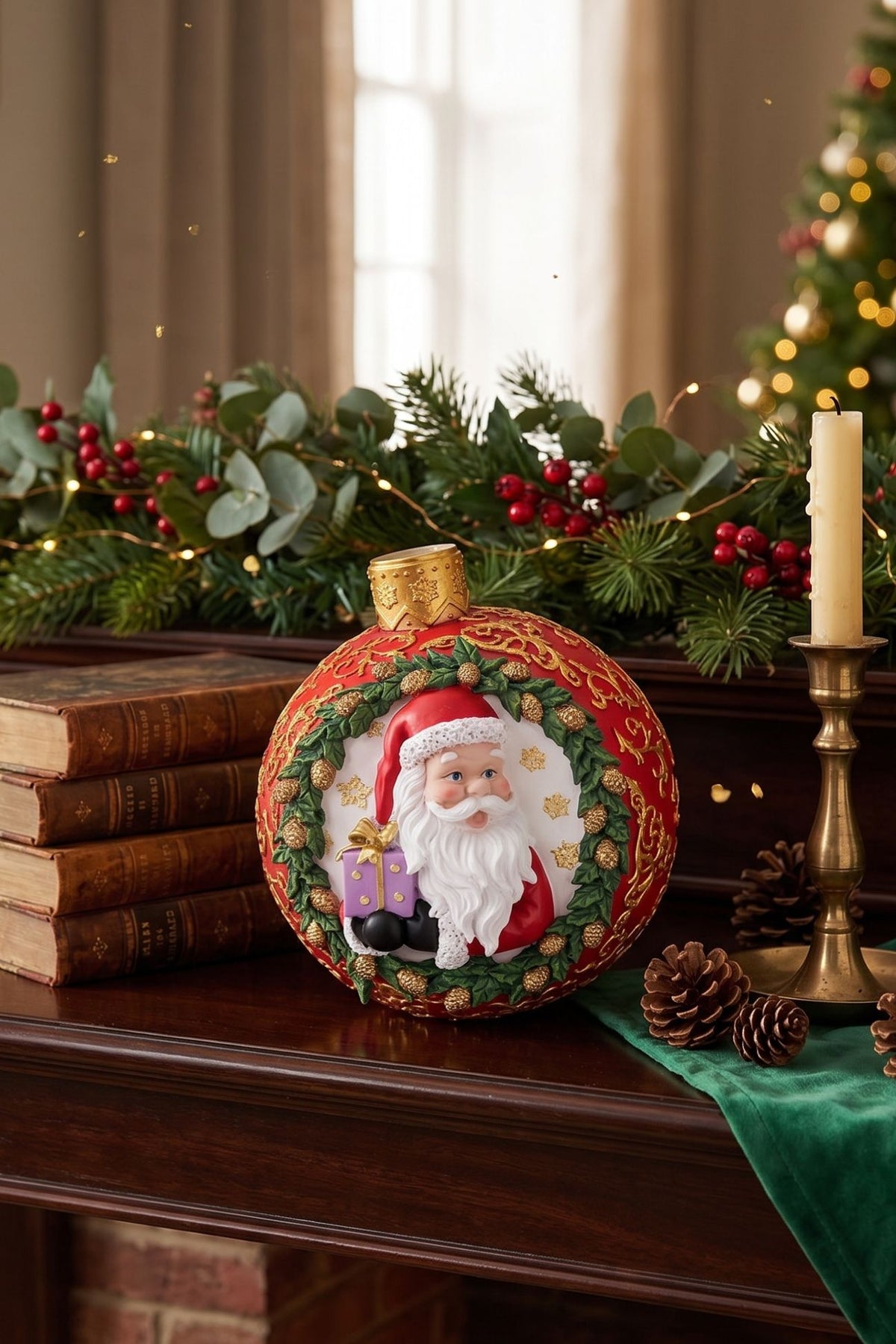 Rosso Natale Sfera Babbo Natale Rossa Piccola