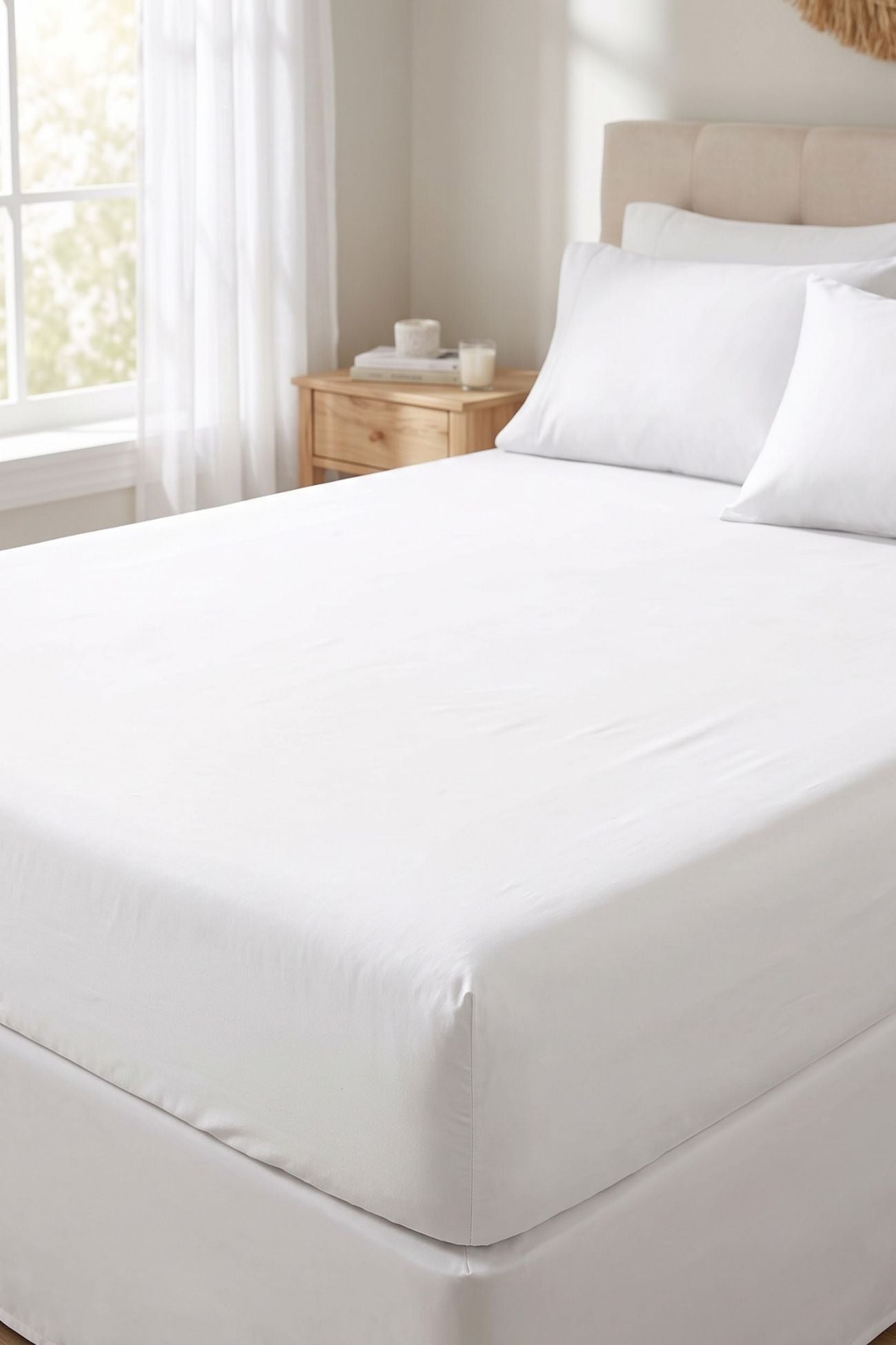 Prestige Lenzuolo Inferiore Percalle Bianco