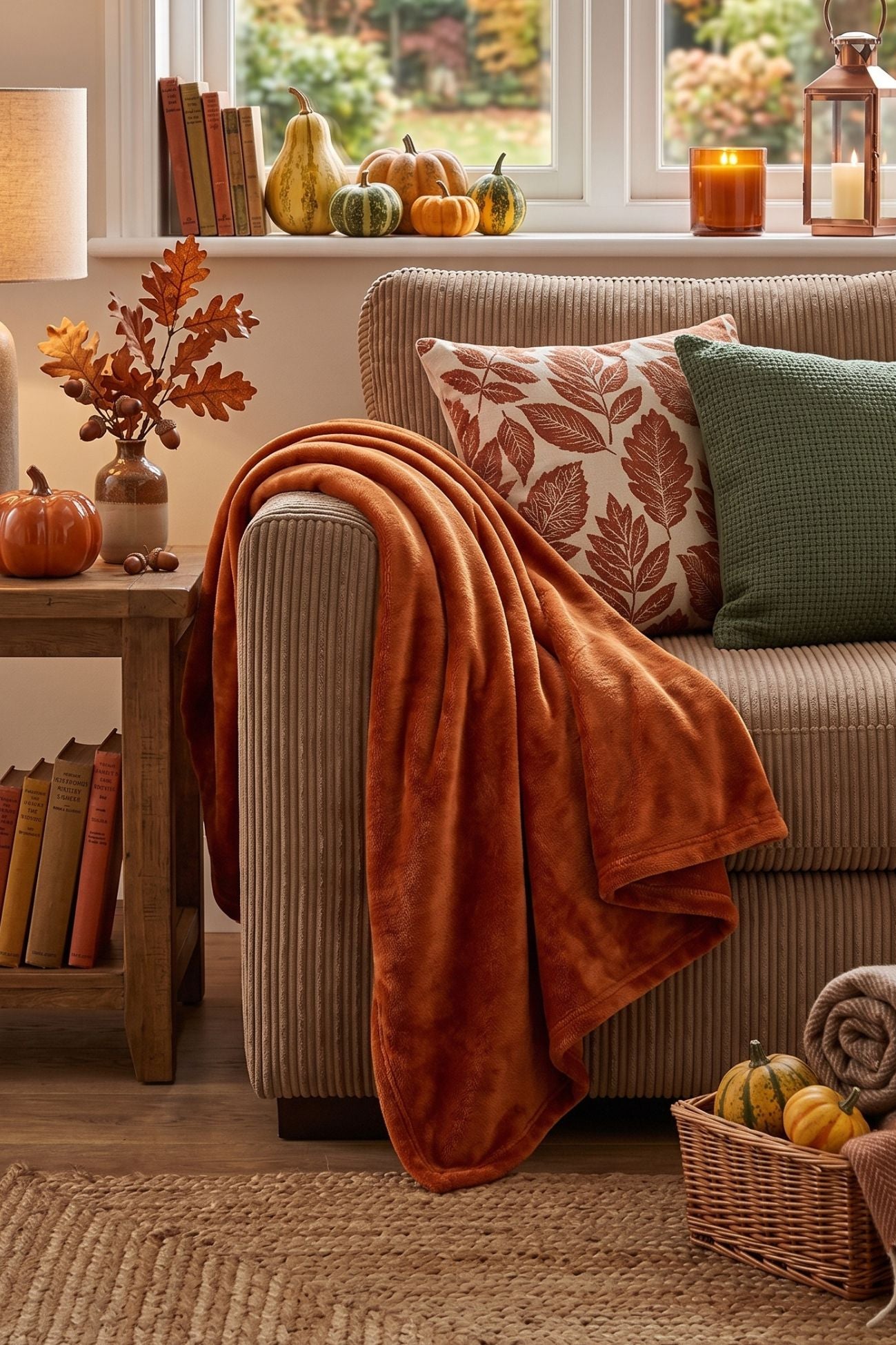 Racconti D'Autunno Plaid Terracotta