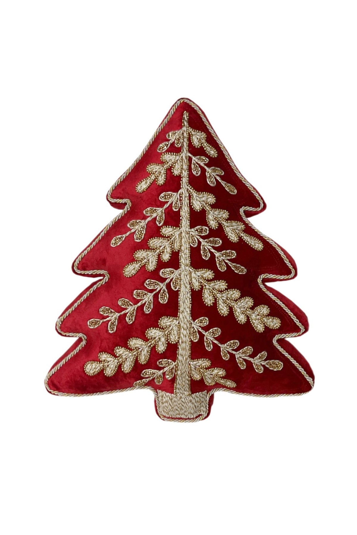 Noel Elegance Cuscino Albero Rosso