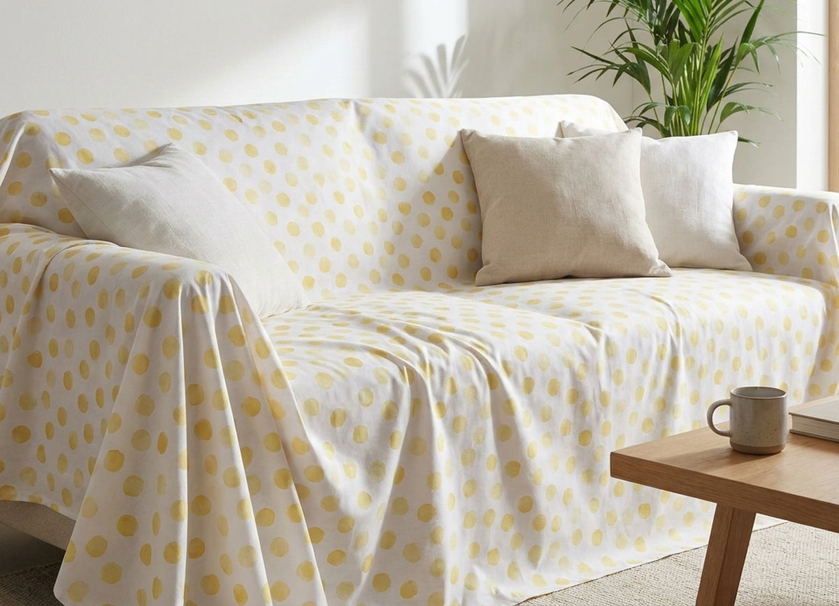 Pic-Nic Telo Arredo Pois Giallo