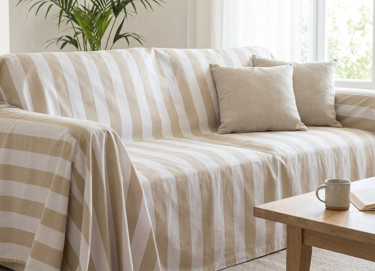 Pic-Nic Telo Arredo Righe Crema