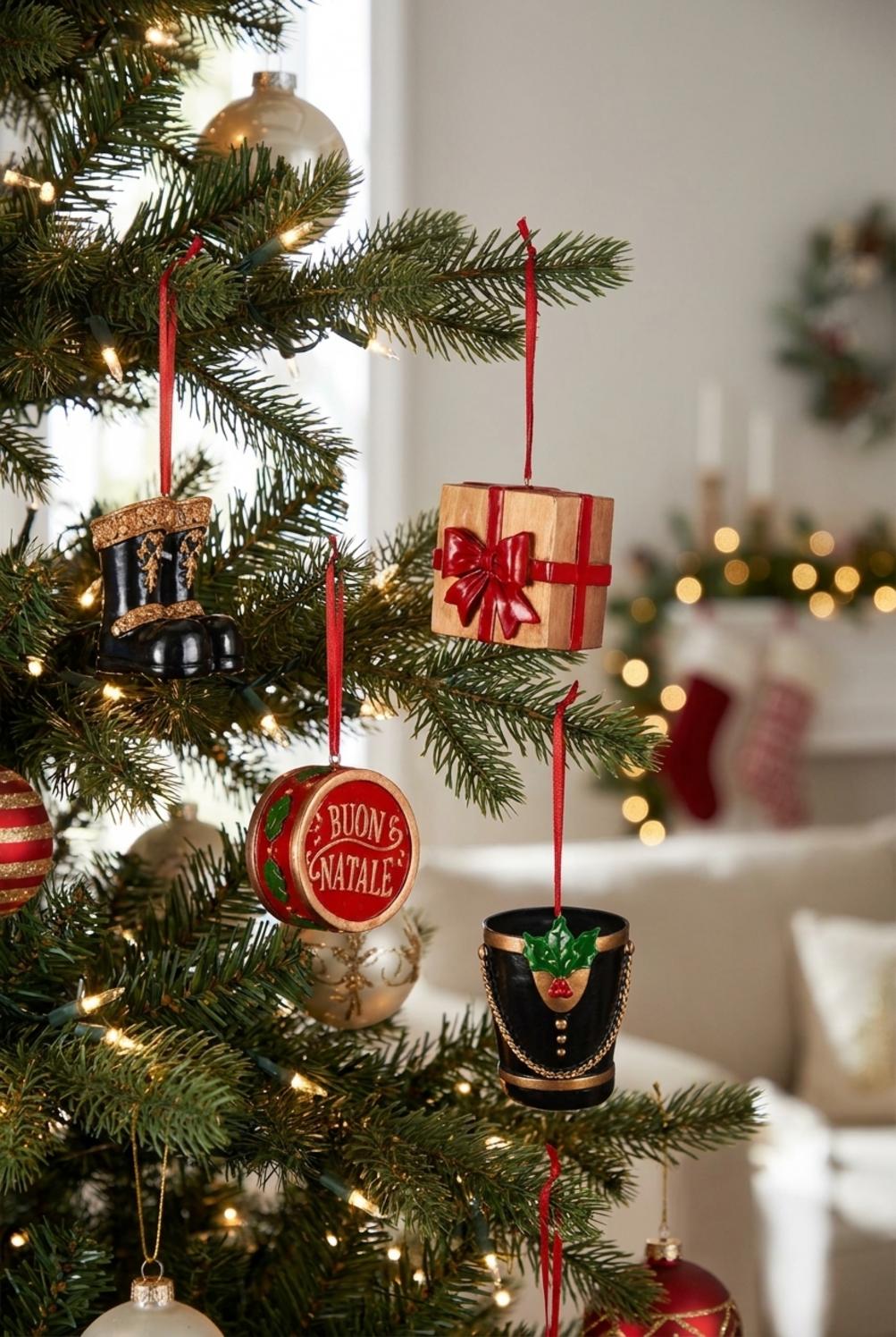 Gocce Brillanti Set 4 Decorazioni Albero