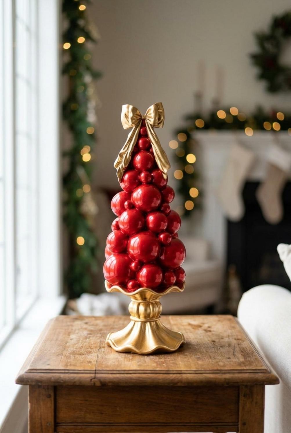 Red&Gold X’Mas Albero Bolle Rosso