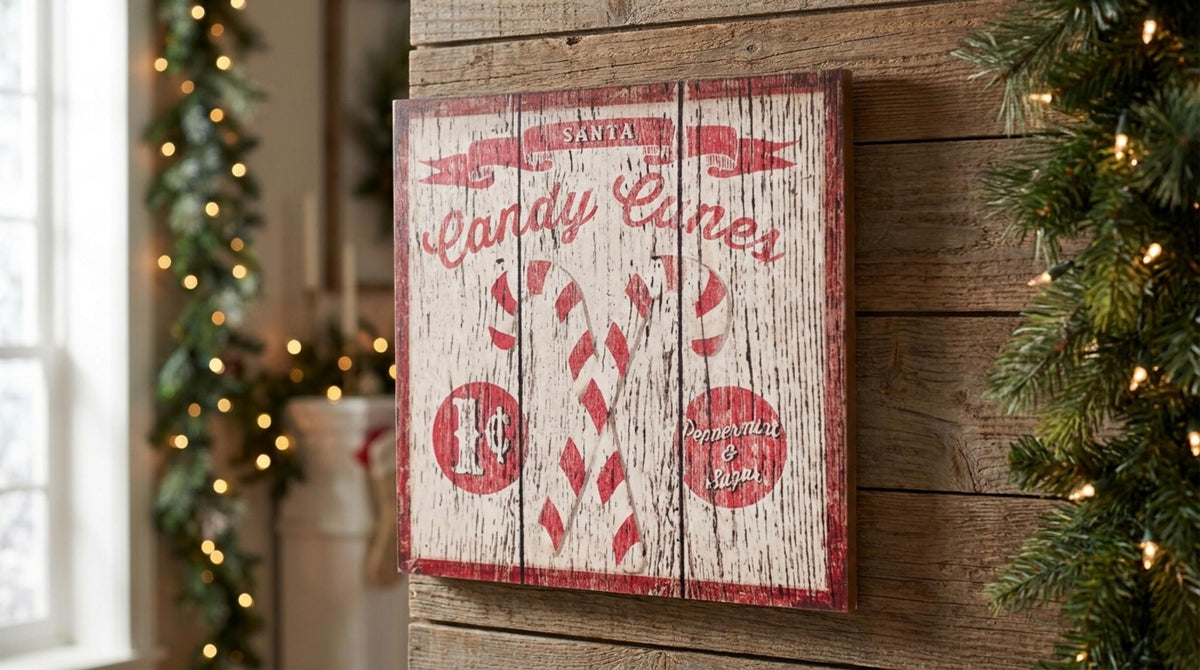 Klaus Family Quadro Candy Canes - Orizzontale