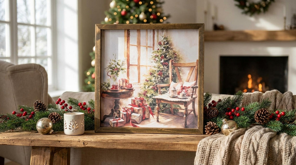 Storia Di Natale Quadro Sedia - Orizzontale