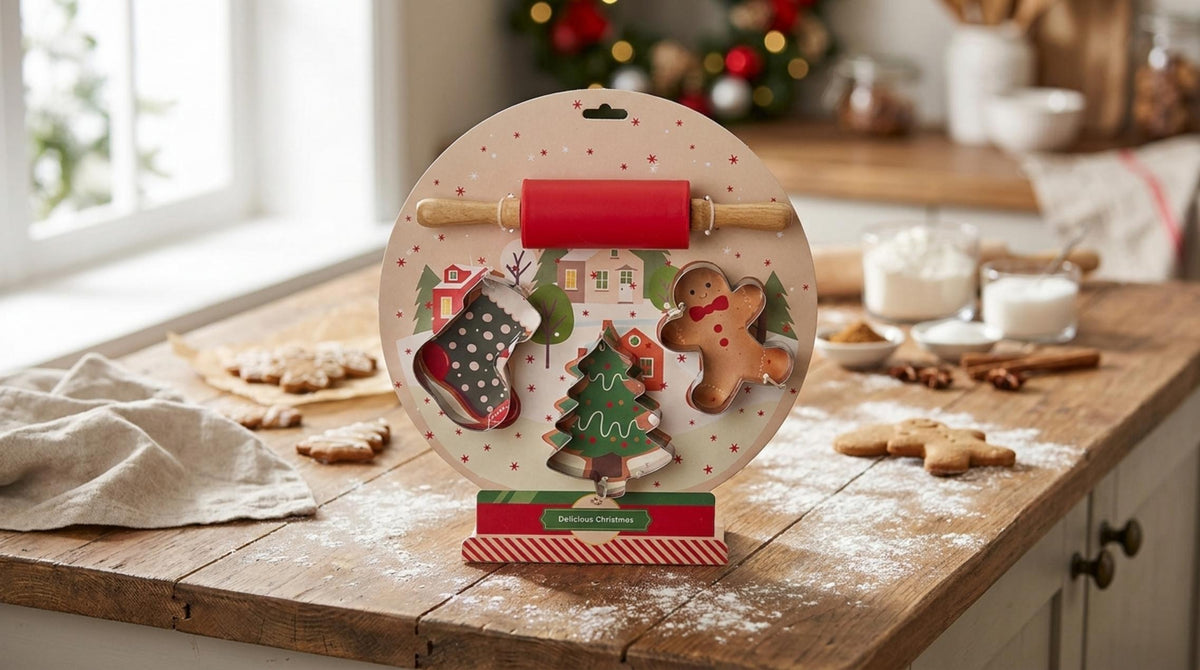 Delicious Christmas Set Mattarello Stampini - Orizzontale
