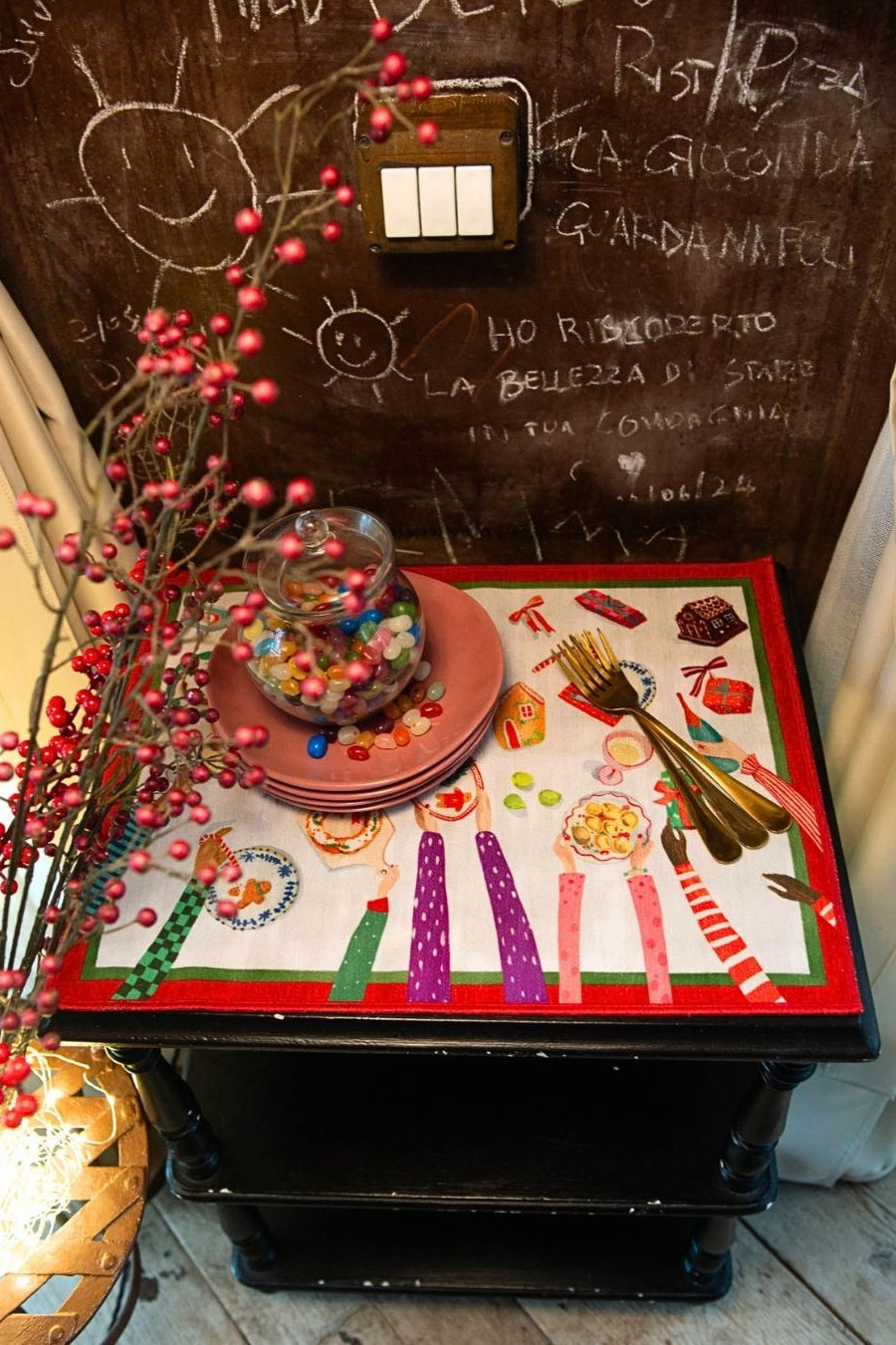 Hand On Xmas Tovaglietta