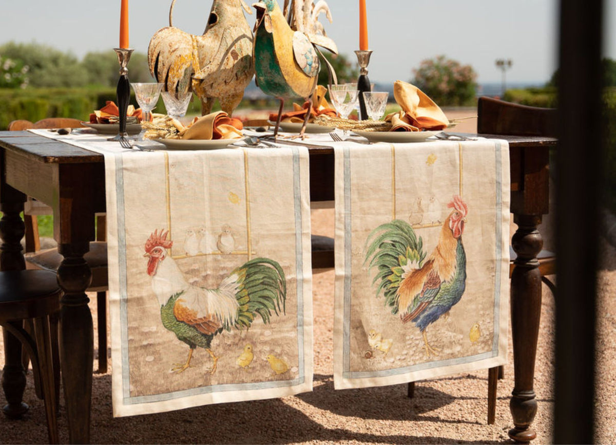 Roosters Table Runner