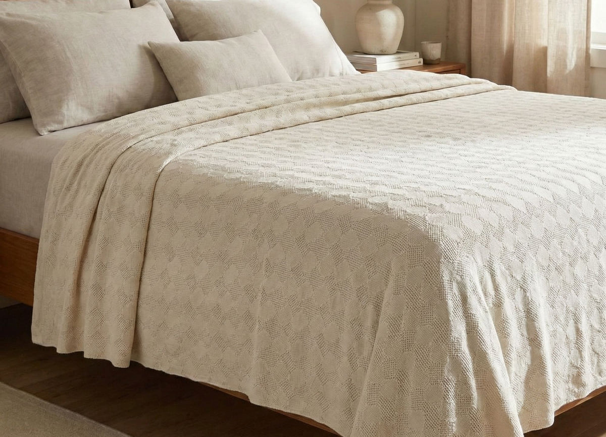 Mosaico Bedspread Cream