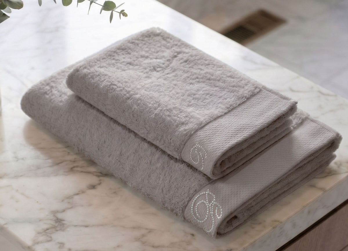 Benessere Towel Pair Grey