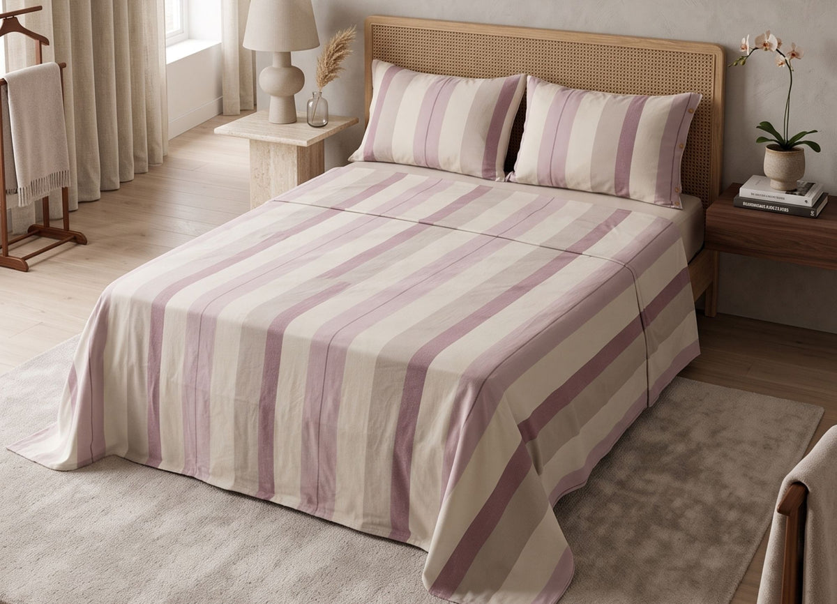 Matilde Bed Set Mauve var70