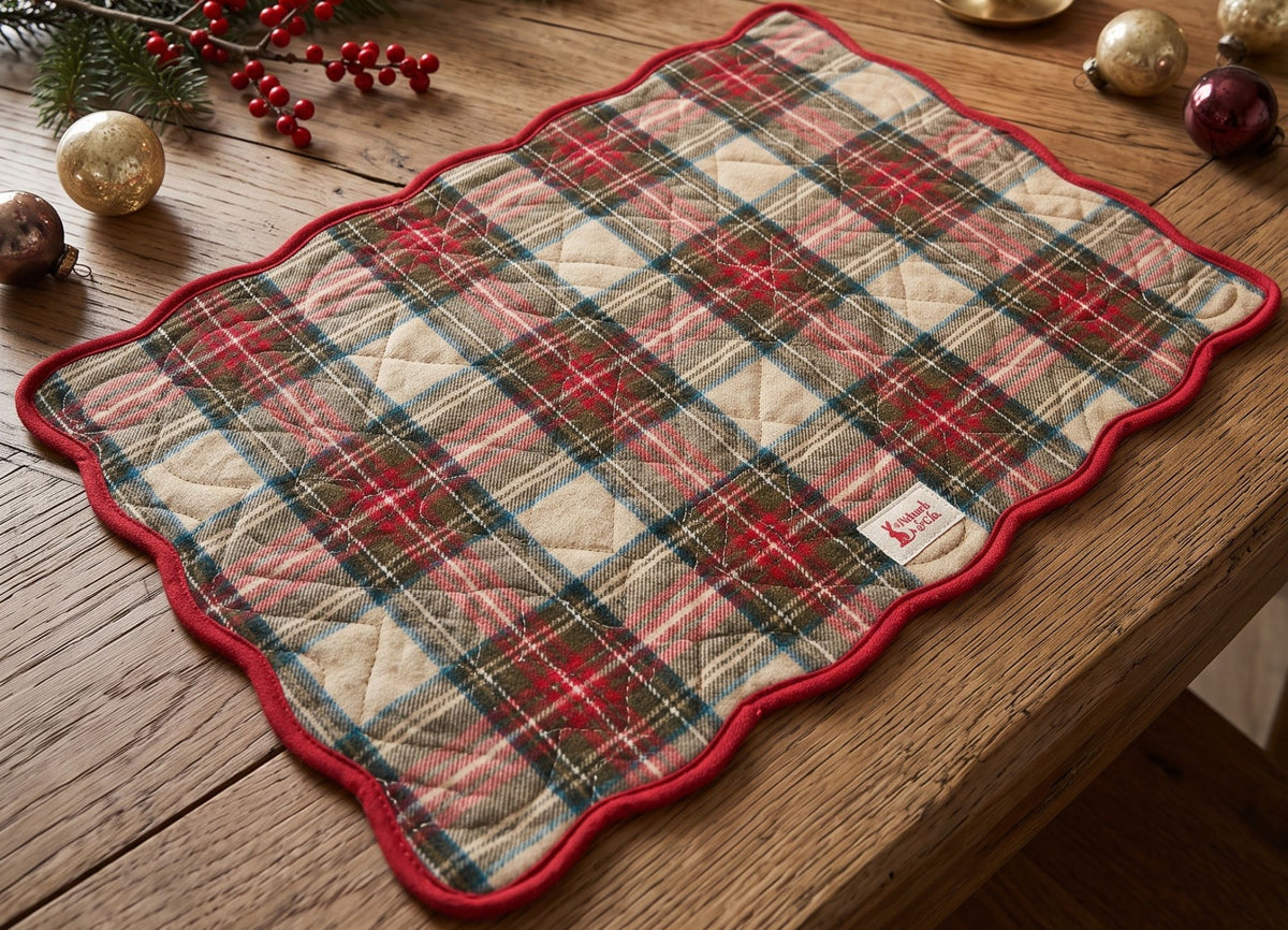 Vintage Toys Rectangular Tartan Placemat