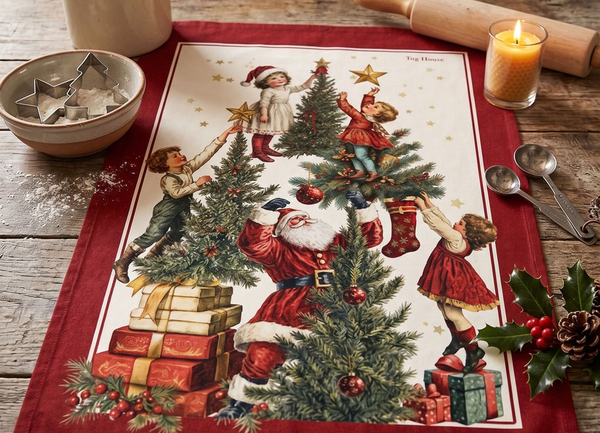 Nadal Tea Towel Red