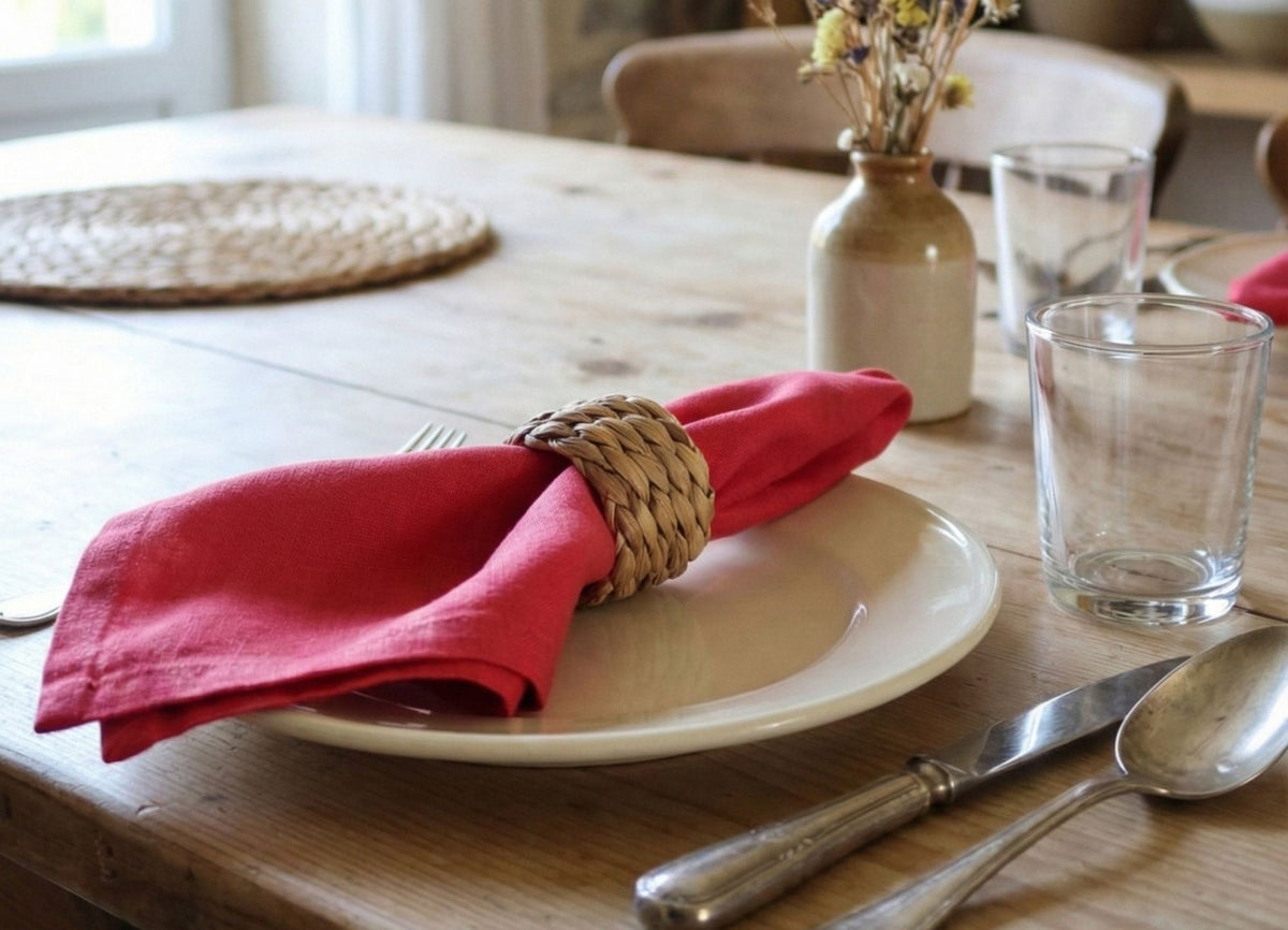 Tiziano Napkin Raspberry