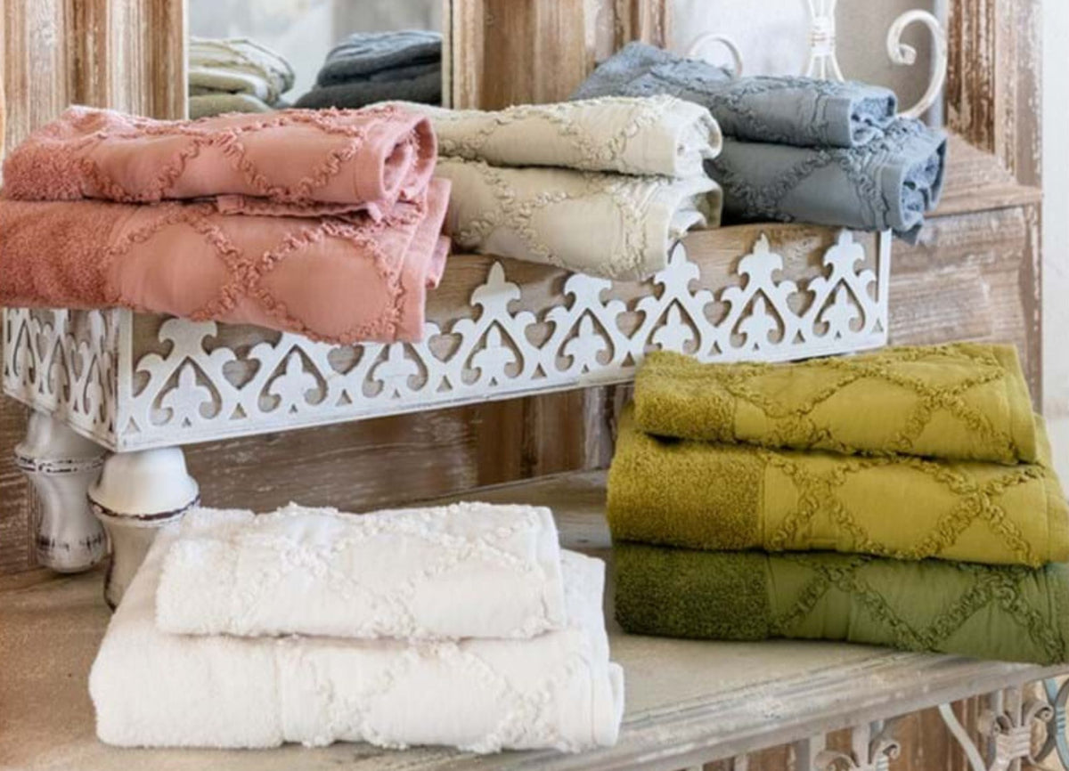 Intrecci Terry Towel Set Olive