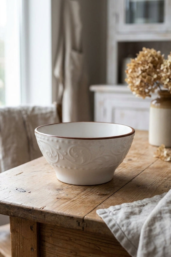 Tiffany Bowl Bianco e marrone