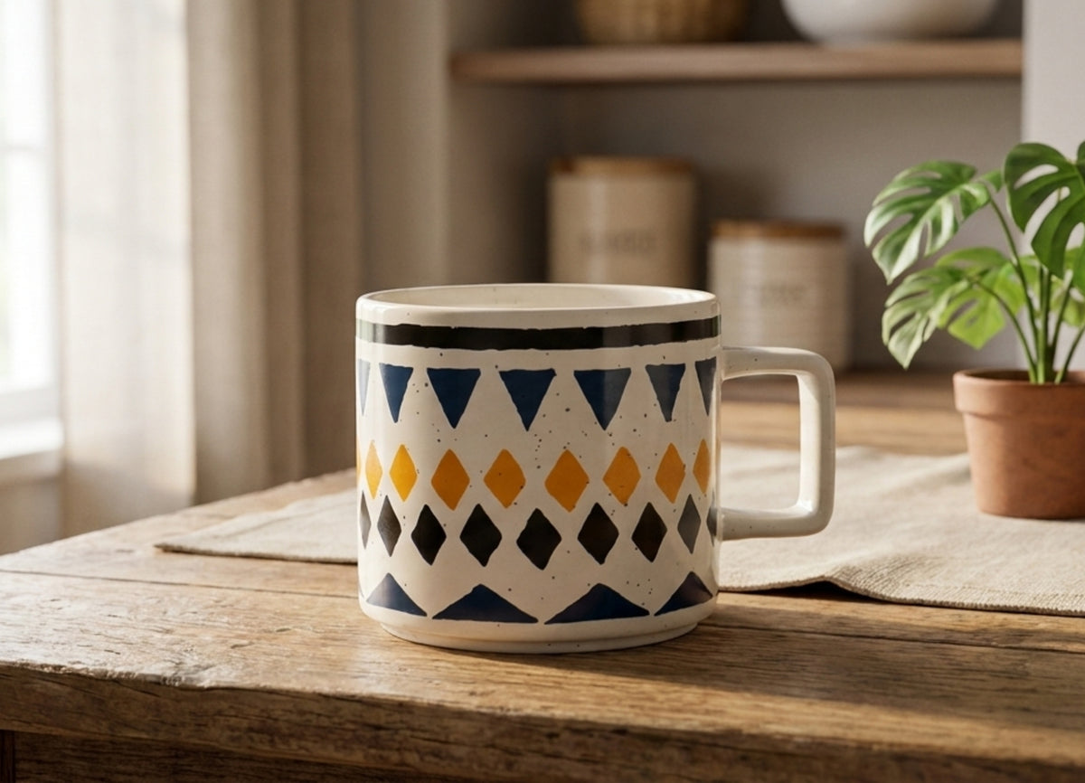 New Bone Tazza Multicolore Rombi