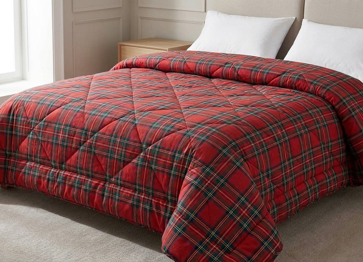 Madison Trapunta Invernale Tartan Rosso