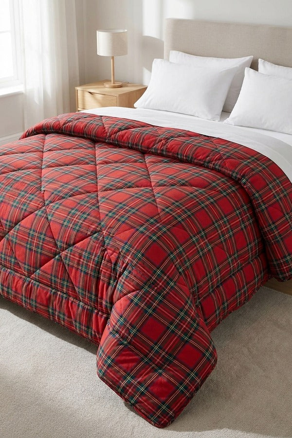 Madison Trapunta Invernale Tartan Rosso