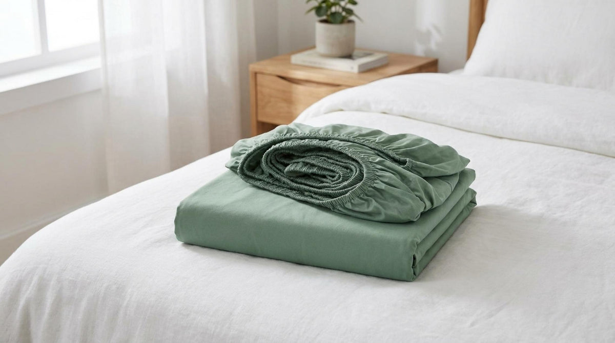 Prestige Lenzuolo Inferiore Percalle Salvia - Orizzontale
