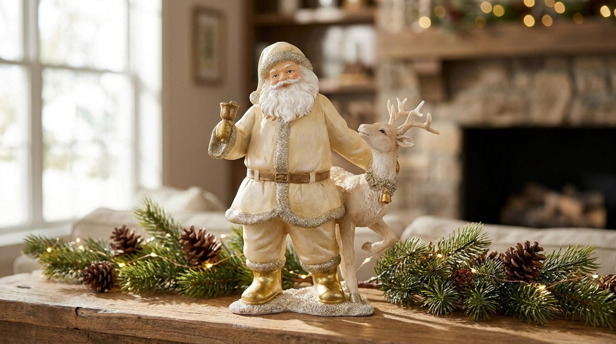 Darling Babbo Natale Con Renna - Orizzontale
