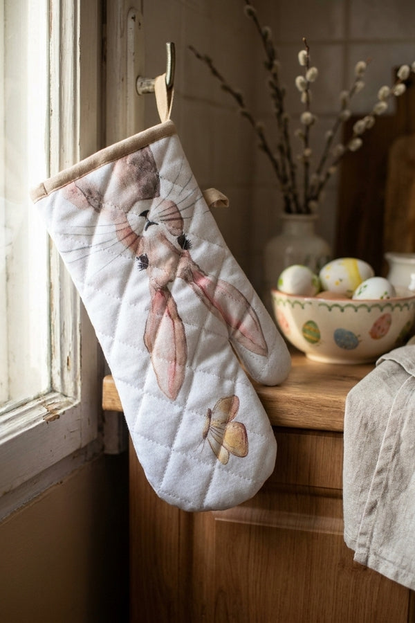 Rustic Easter Bunny Guanto Da Forno