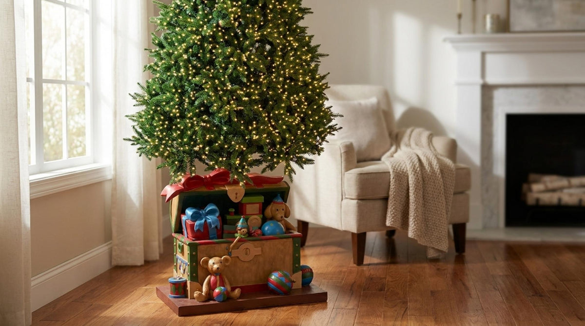 Base per Albero di Natale a Forma di Baule - Orizzontale