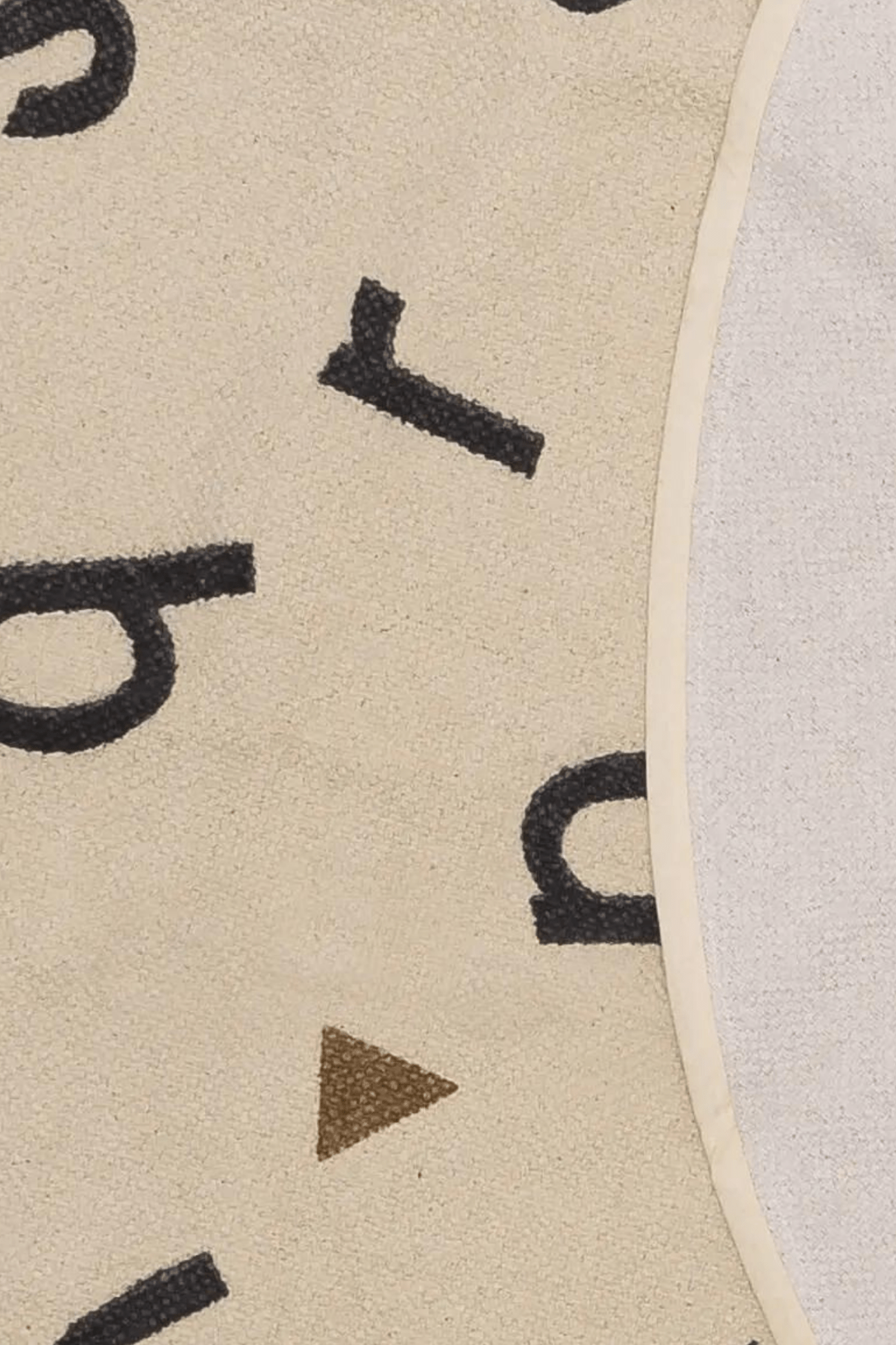 AFKliving Alpha Tappeto per bambini in cotone con fantasia alfabeto 135cm