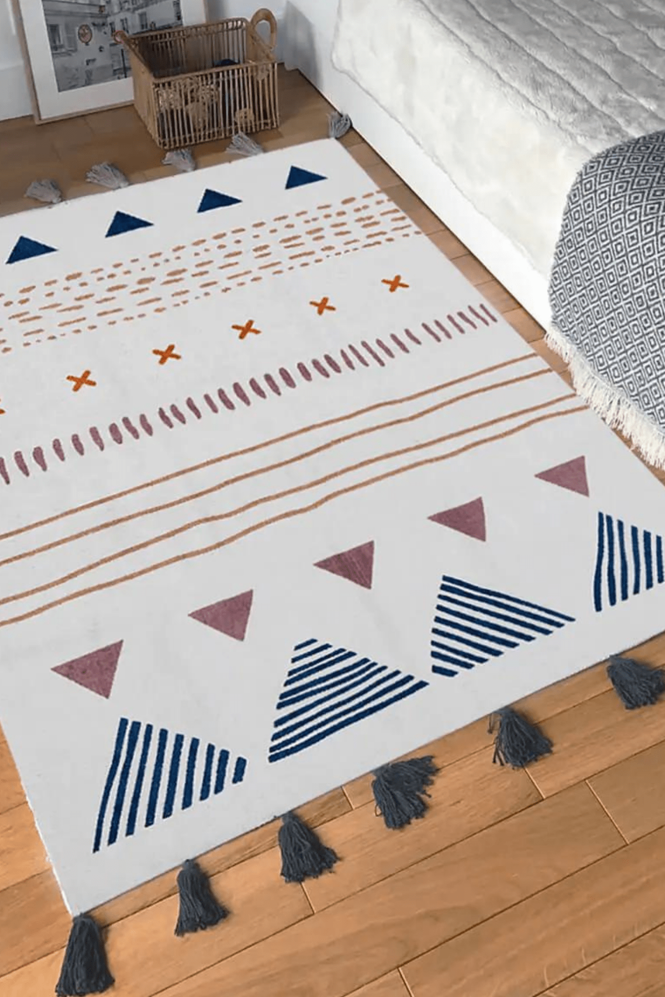 AFKliving Modoc Tappeto in cotone con motivi tribali 140x100