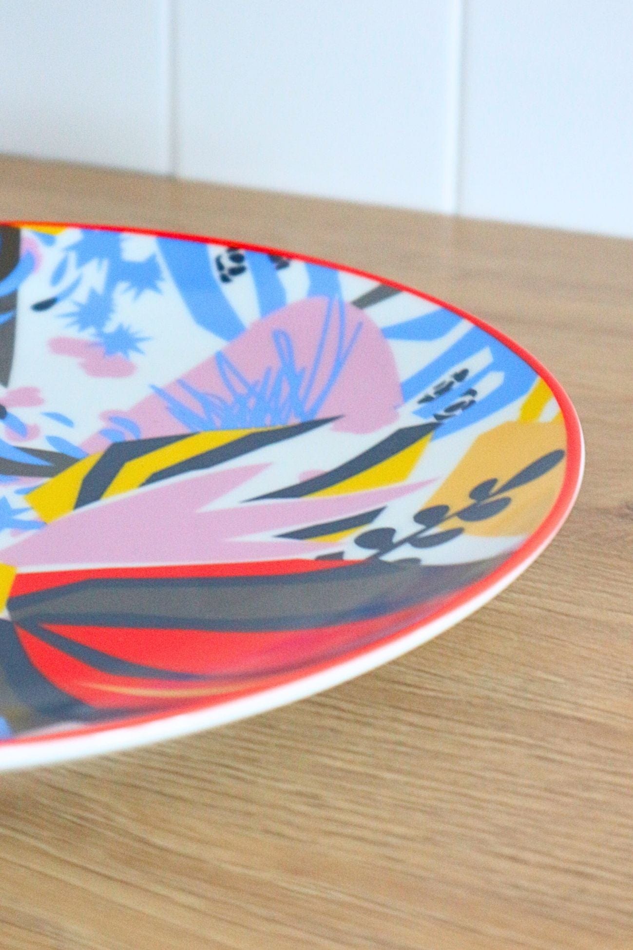 Antiope Design Azure Azure - Nassau - Piatto piano in porcellana in stile tropicale
 | Antiope Design